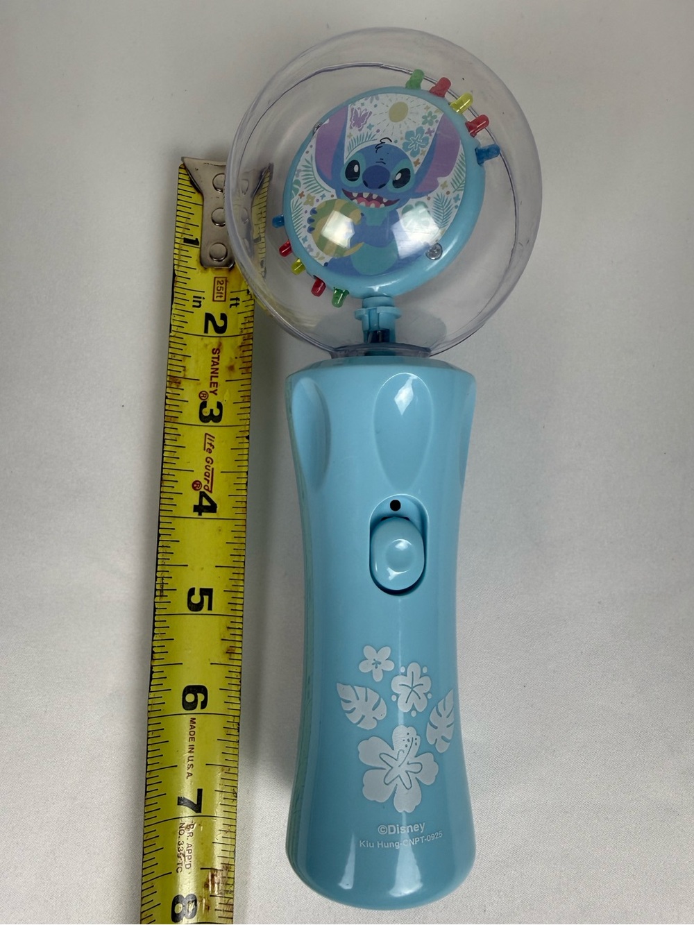 Disney Stitch Bubble Wand Light-Up Spinner Toy Blue Fun Indoor/Outdoor Play 💙 - Picture 6 of 8